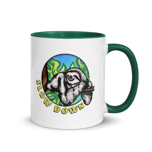 Slow Down Sloth Mug